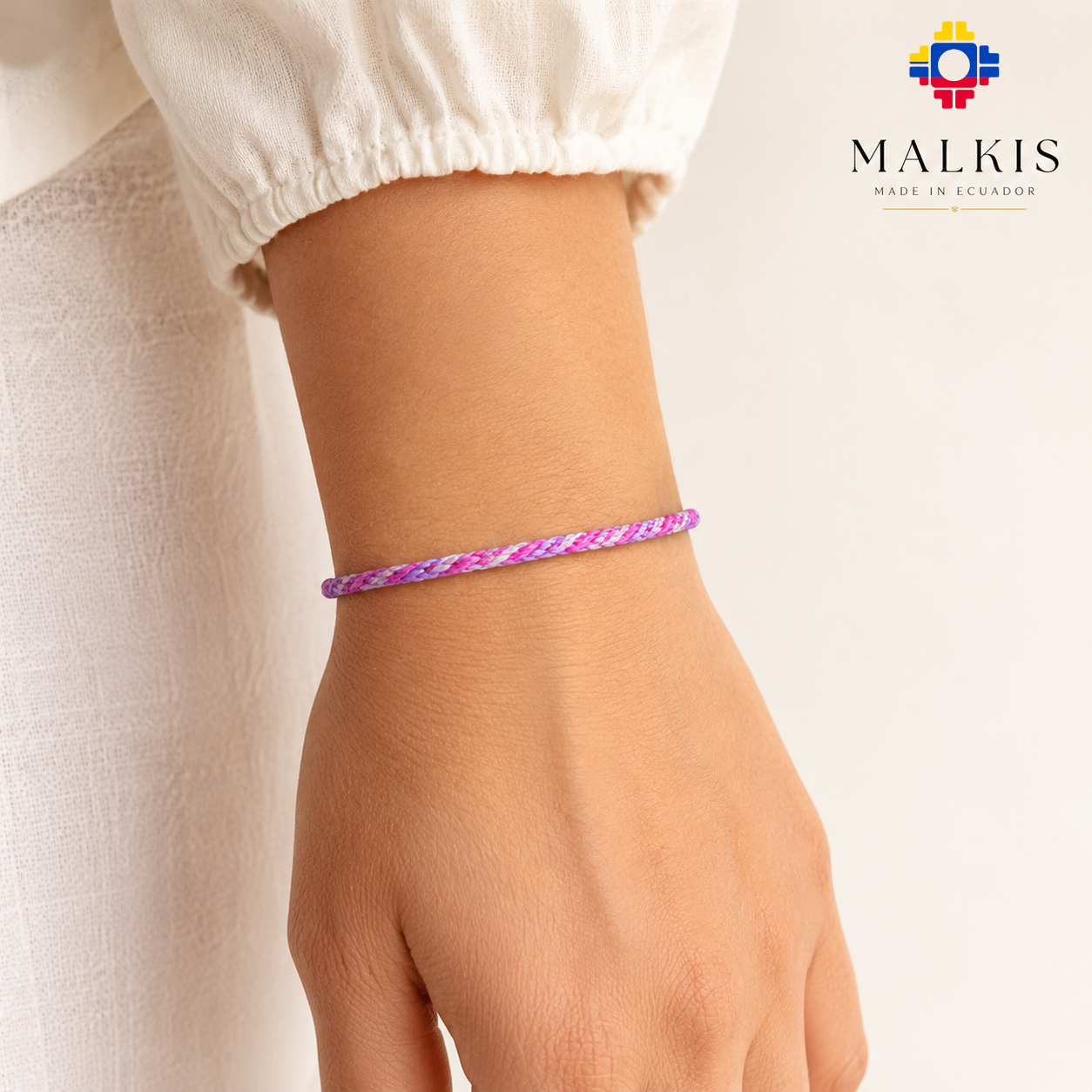 Bracelet Tressé Andin – 13 Énergies Ancestrales d’Otavalo