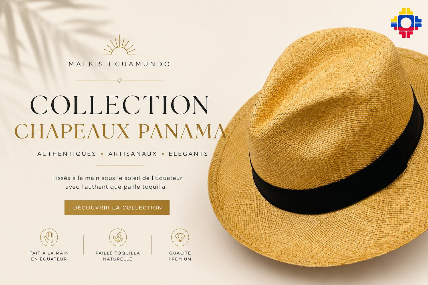 Chapeau Panama Artisanal INTI Montecristi