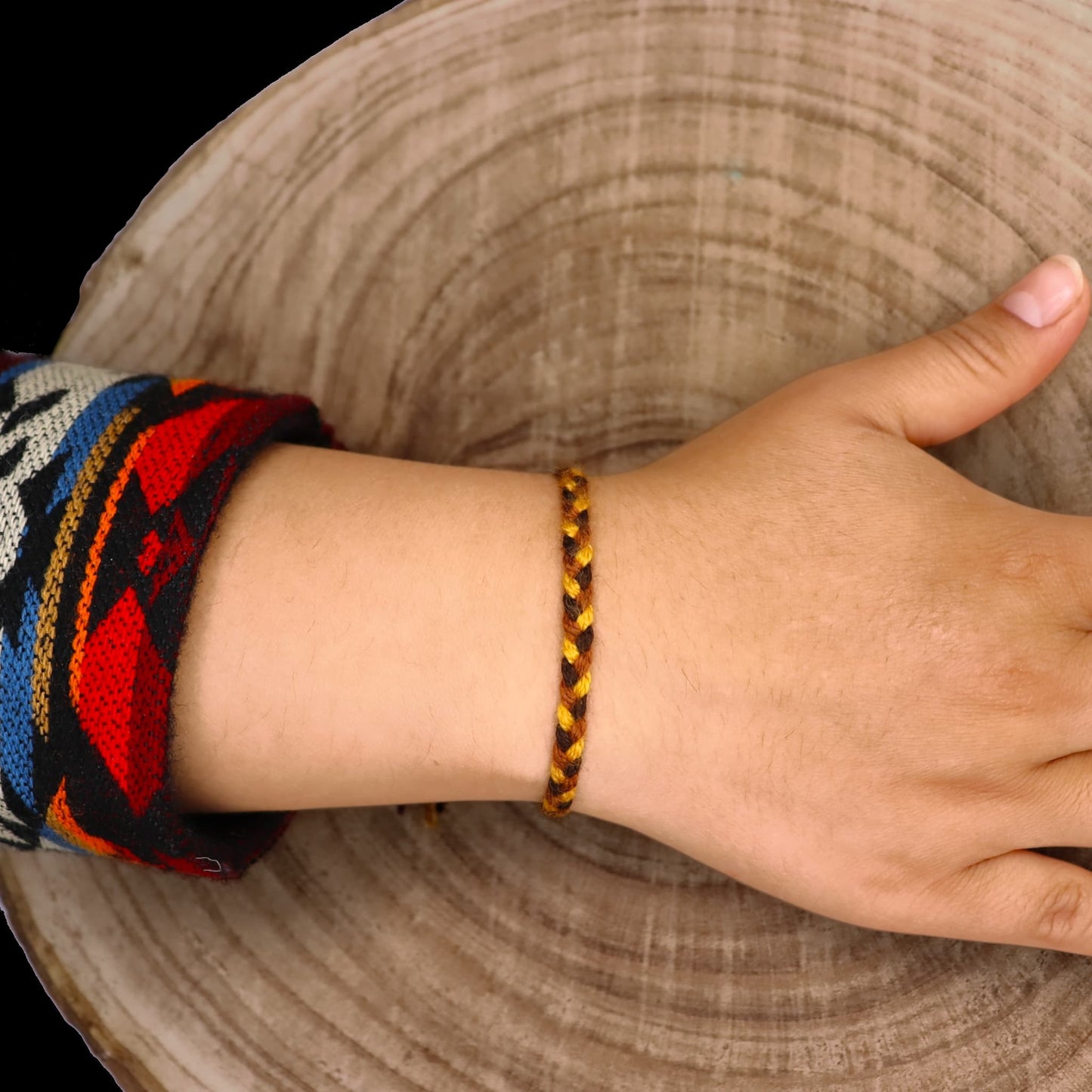 Bracelet Tressé Andin – 13 Énergies Ancestrales d’Otavalo