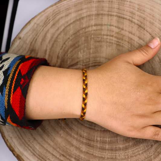 Bracelet Tressé Andin – 13 Énergies Ancestrales d’Otavalo