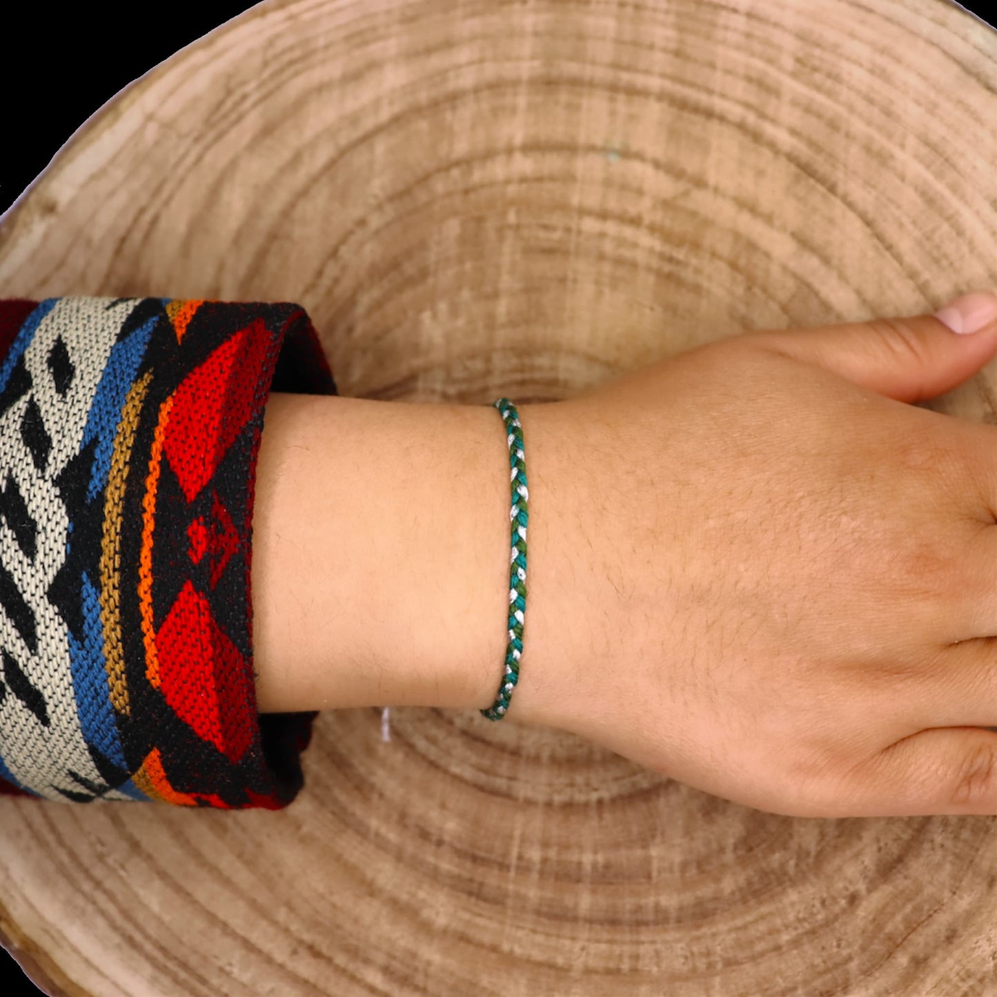 Bracelet Tressé Andin – 13 Énergies Ancestrales d’Otavalo