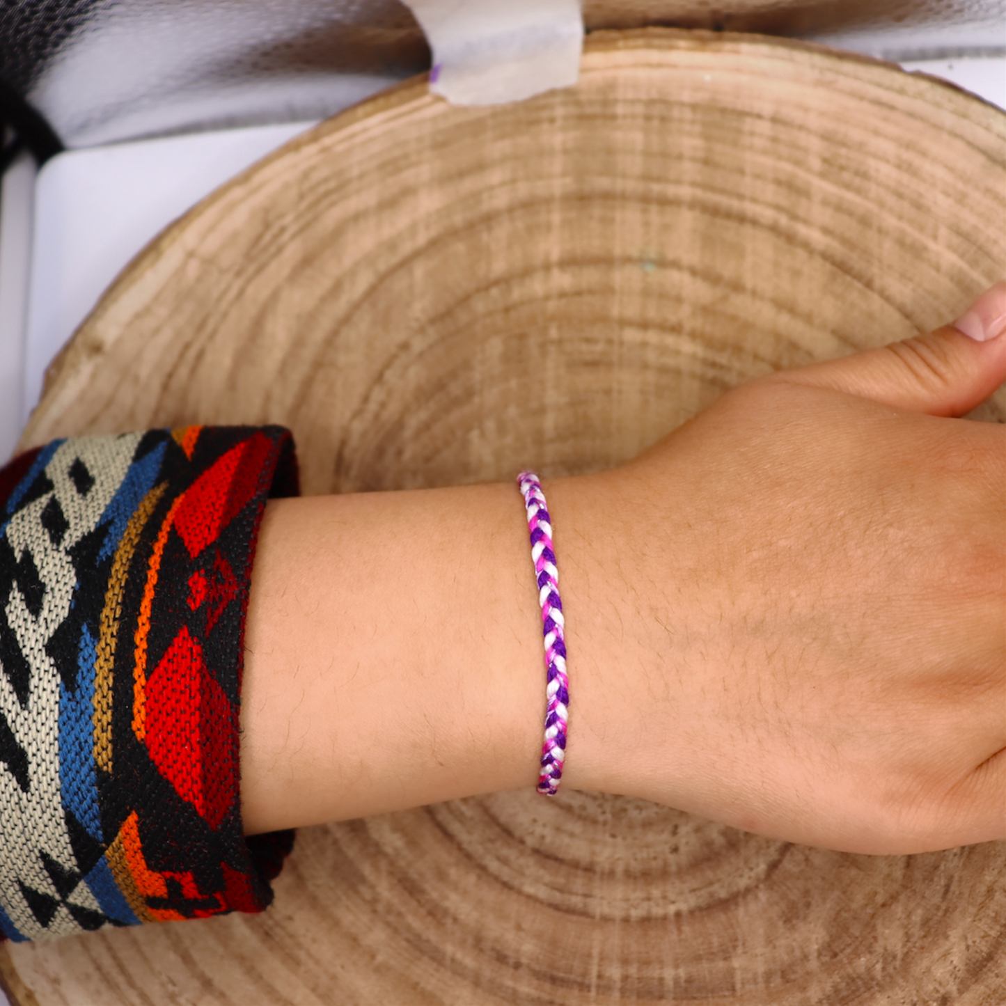 Bracelet Tressé Andin – 13 Énergies Ancestrales d’Otavalo