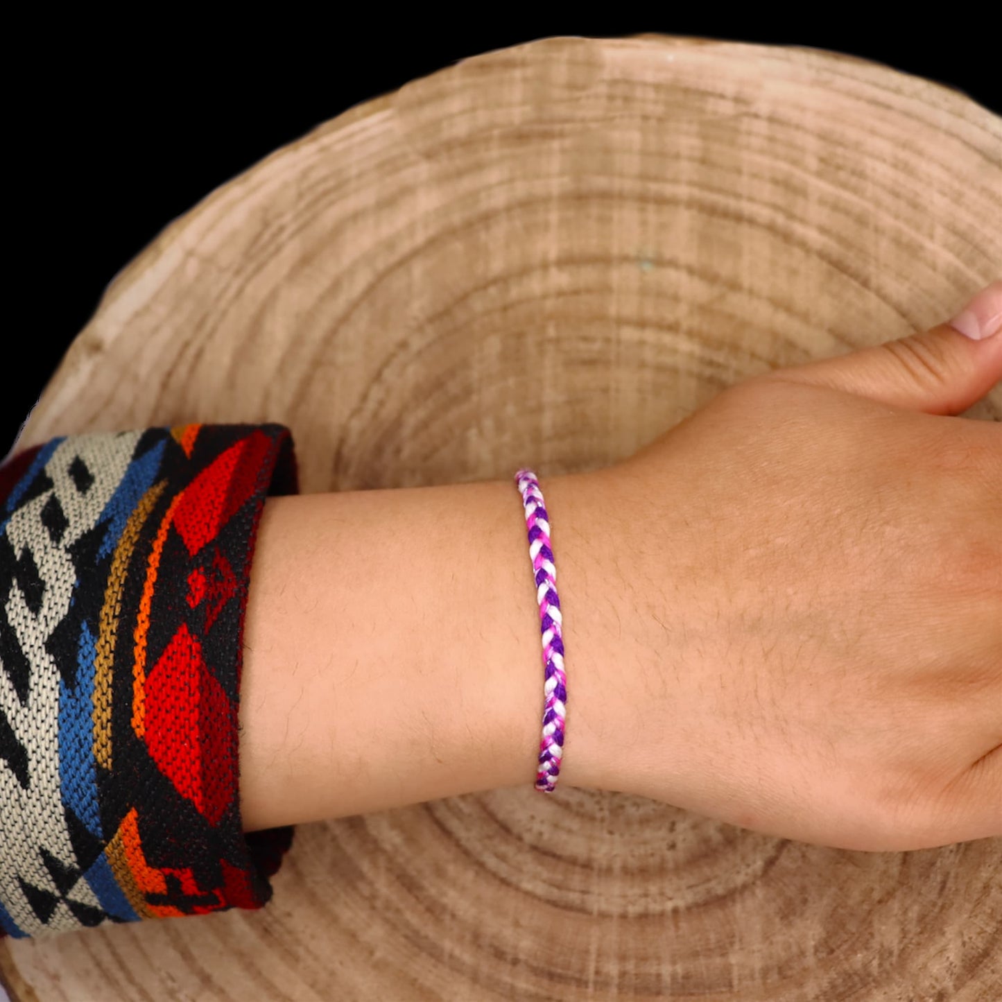 Bracelet Tressé Andin – 13 Énergies Ancestrales d’Otavalo
