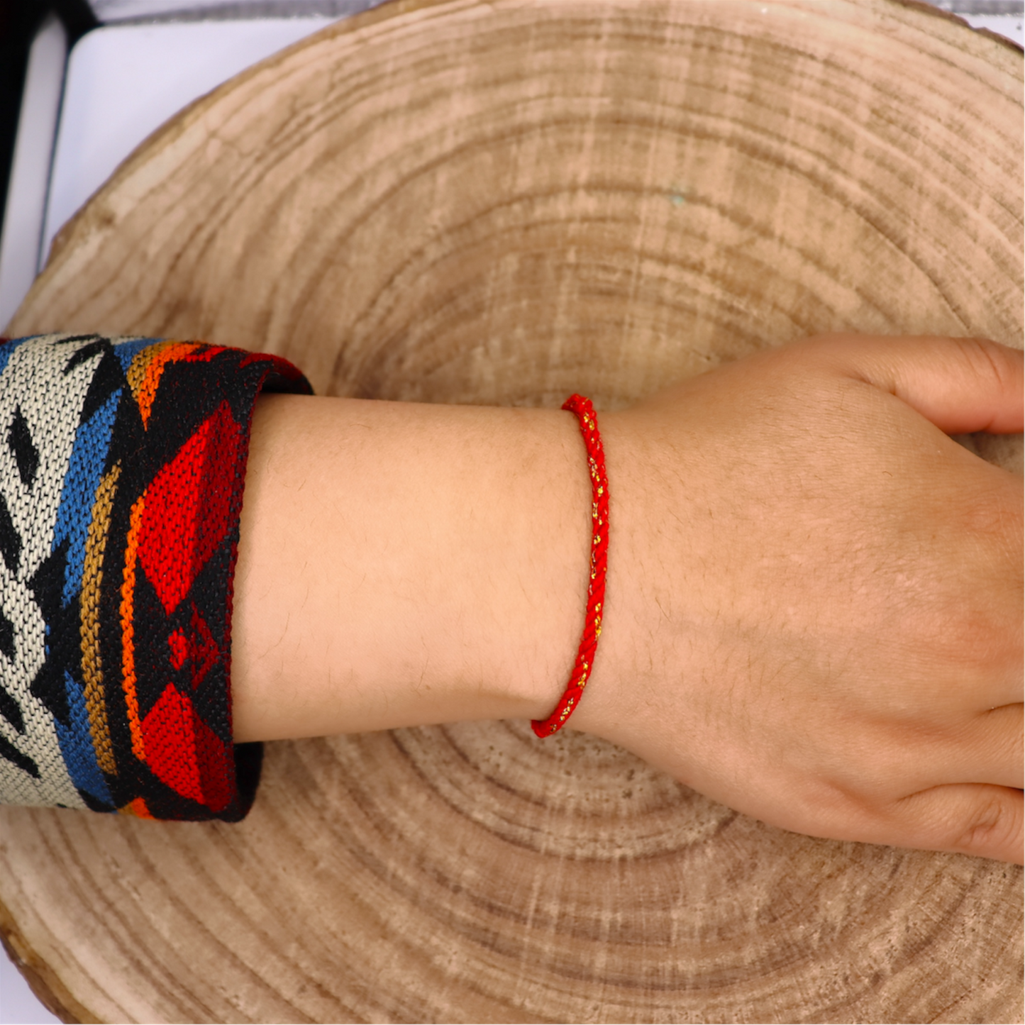 Bracelet Tressé Andin – 13 Énergies Ancestrales d’Otavalo