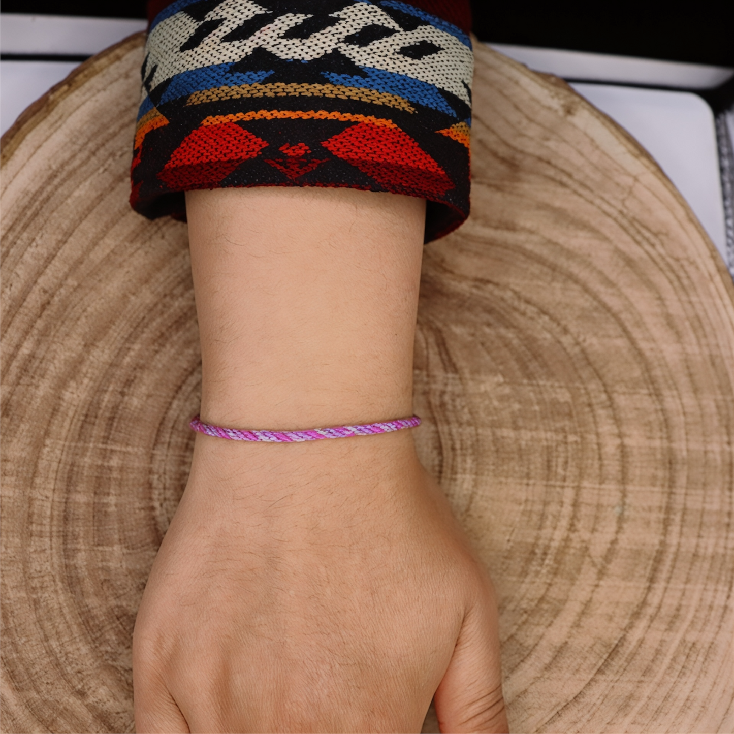 Bracelet Tressé Andin – 13 Énergies Ancestrales d’Otavalo